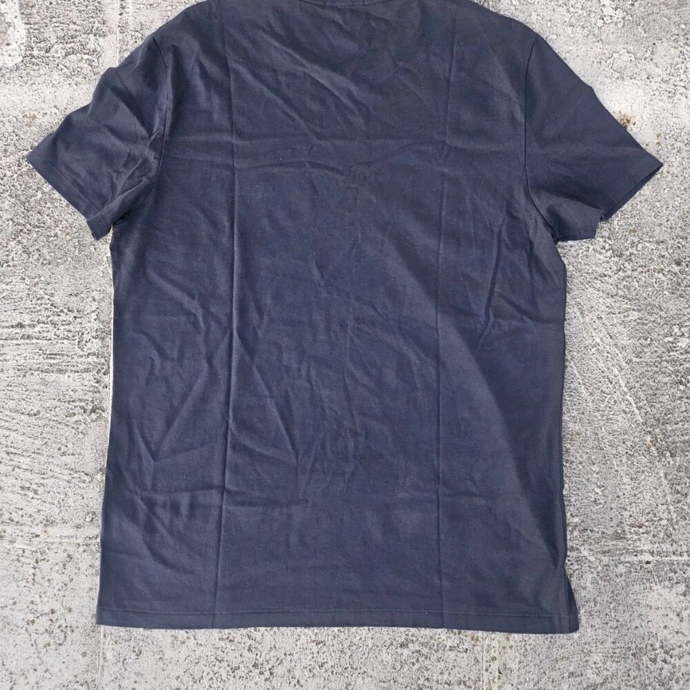 Burberry Men Tee Blue Cotton Crew Neck Short Sleeve T Shirt Size XL Authentic - Picture 4 of 12
